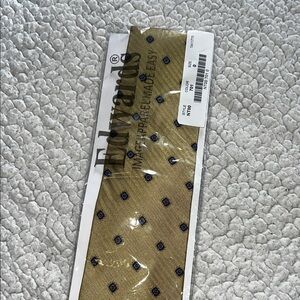 Edwards Men's Gold Tie with Blue Accents